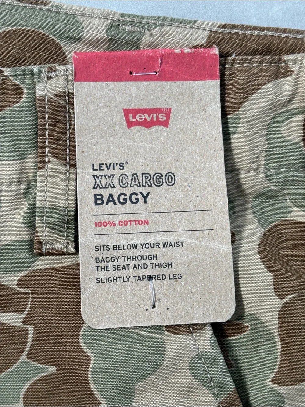 Levi's Men's Camo Cargo Pants in Brown and Tan